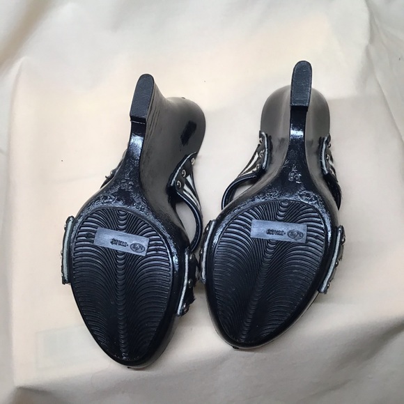Bakers zebra print wedge heels size 7 - Picture 3 of 4